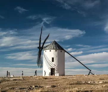 Molino blanco en Castilla-La Mancha
